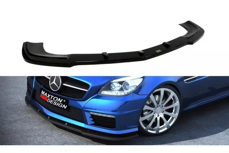 Maxton Design Frontlippe für Mercedes SLK R172 AMG Hochglanz schwarz – Ansicht 1