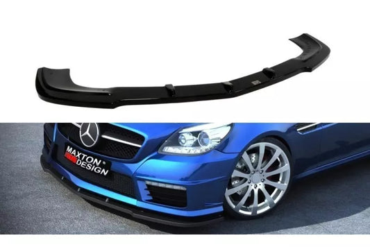 Maxton Design Frontlippe für Mercedes SLK R172 AMG Hochglanz schwarz – Ansicht 1