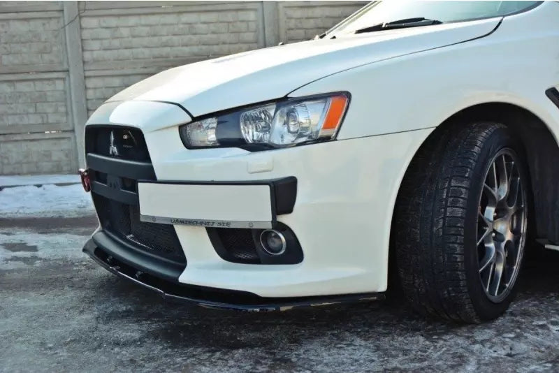 Maxton Design Frontlippe V.1 für Mitsubishi Lancer Evo X Hochglanz schwarz – Ansicht 3