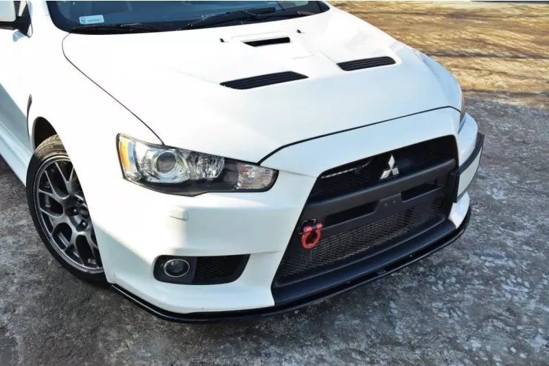 Maxton Design Frontlippe V.2 für Mitsubishi Lancer Evo X Hochglanz schwarz – Ansicht 1