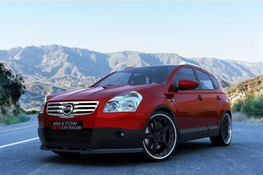 Maxton Design Frontlippe für Nissan Qashqai vor Facelift Hochglanz schwarz – Ansicht 1