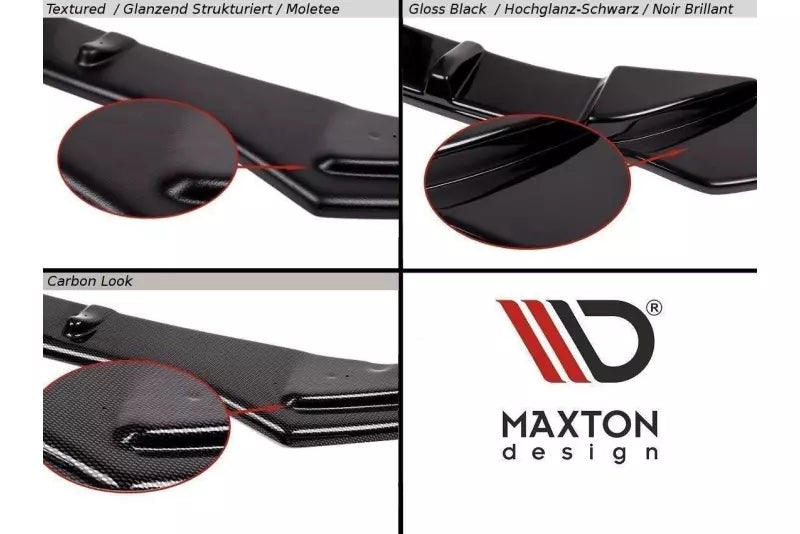 Maxton Design Frontlippe für Nissan Qashqai vor Facelift Hochglanz schwarz – Ansicht 2