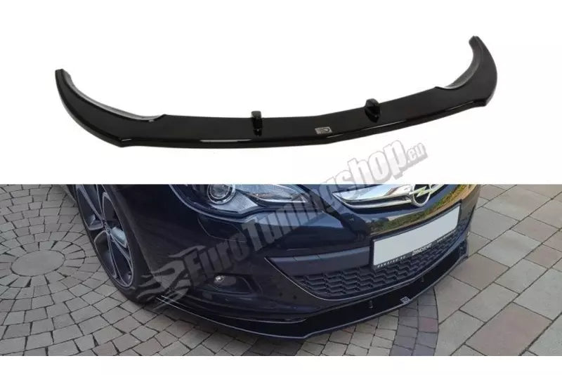 Maxton Design Frontlippe für Opel Astra GTC Hochglanz schwarz – Ansicht 1