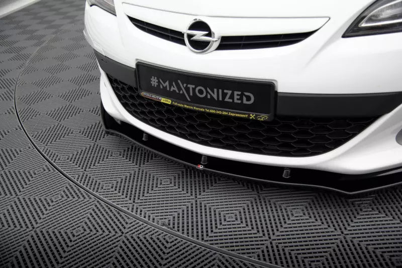 Maxton Design Frontlippe V.1 für Opel Astra J OPC / VXR Hochglanz schwarz – Ansicht 3