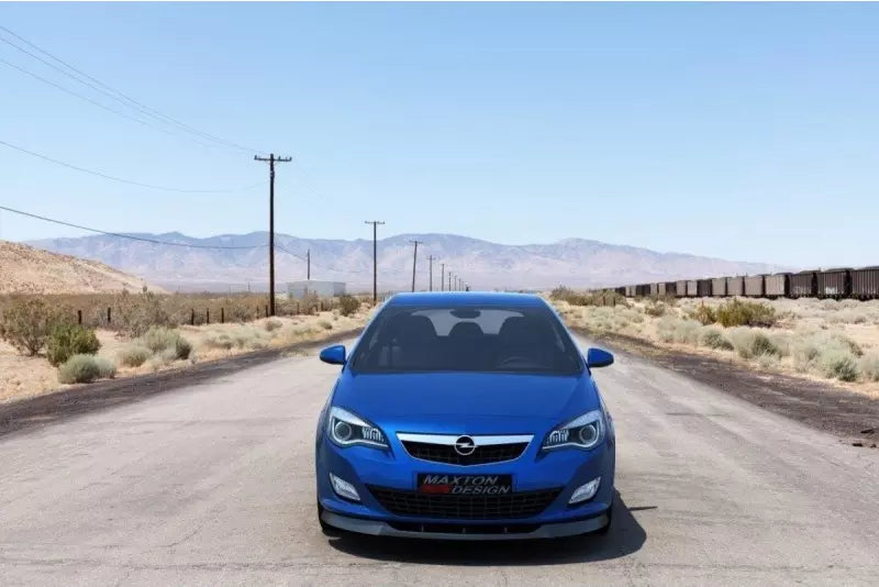Maxton Design Frontlippe für Opel Astra J vor Facelift Hochglanz schwarz – Ansicht 2