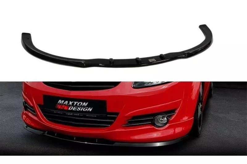 Maxton Design Frontlippe für Opel Corsa D OPC-Line vor Facelift Hochglanz schwarz – Ansicht 1