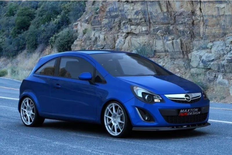 Maxton Design Frontlippe für Opel Corsa D Facelift Hochglanz schwarz – Ansicht 1