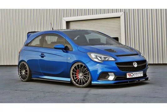 Maxton Design Frontlippe für Opel Corsa E OPC / VXR Hochglanz schwarz – Ansicht 1