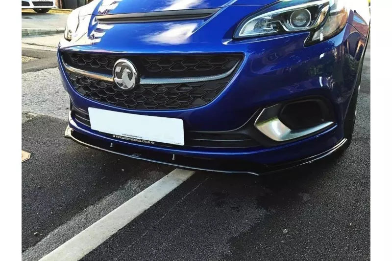Maxton Design Frontlippe für Opel Corsa E OPC / VXR Hochglanz schwarz – Ansicht 2