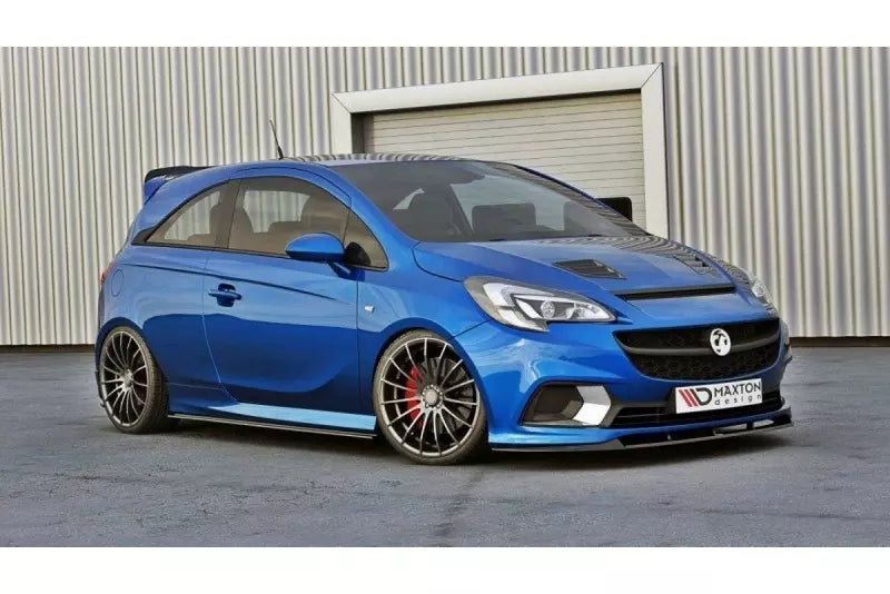 Maxton Design Frontlippe für Opel Corsa E OPC / VXR Nürburg Hochglanz schwarz – Ansicht 1