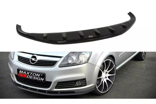 Maxton Design Frontlippe für Opel Zafira B vor Facelift Hochglanz schwarz – Ansicht 1