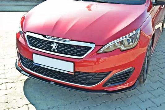 Maxton Design Frontlippe V.1 für Peugeot 308 II GTI Hochglanz schwarz – Ansicht 1