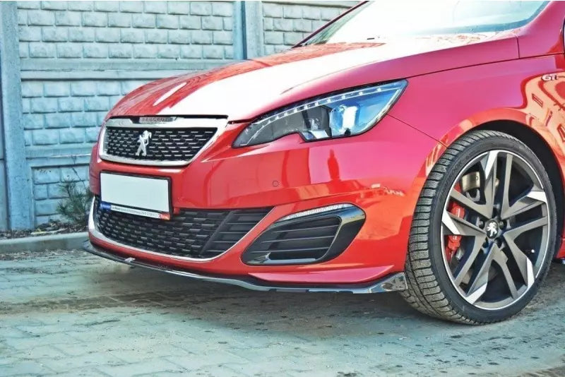 Maxton Design Frontlippe V.1 für Peugeot 308 II GTI Hochglanz schwarz – Ansicht 3