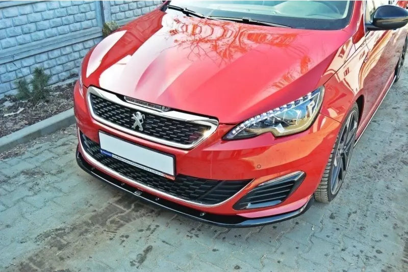 Maxton Design Frontlippe V.2 für Peugeot 308 II GTI Hochglanz schwarz – Ansicht 1