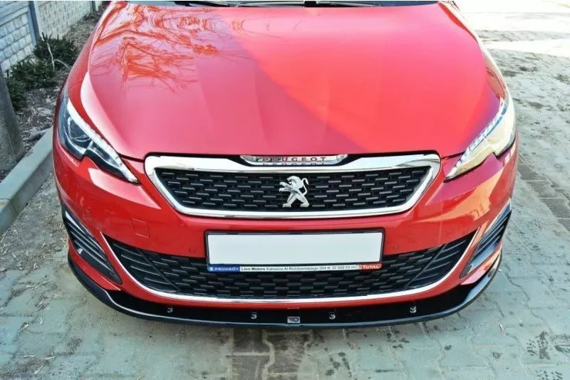 Maxton Design Frontlippe V.2 für Peugeot 308 II GTI Hochglanz schwarz – Ansicht 2