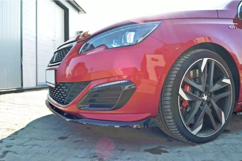 Maxton Design Frontlippe V.2 für Peugeot 308 II GTI Hochglanz schwarz – Ansicht 3