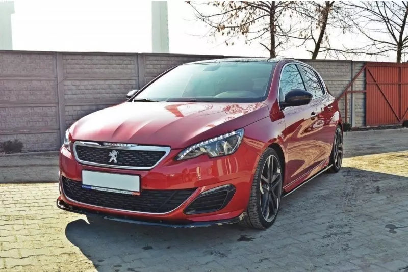 Maxton Design Frontlippe V.2 für Peugeot 308 II GTI Hochglanz schwarz – Ansicht 4
