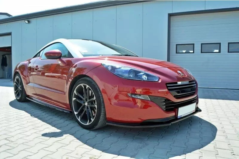 Maxton Design Frontlippe V.1 für Peugeot RCZ Facelift Hochglanz schwarz – Ansicht 1