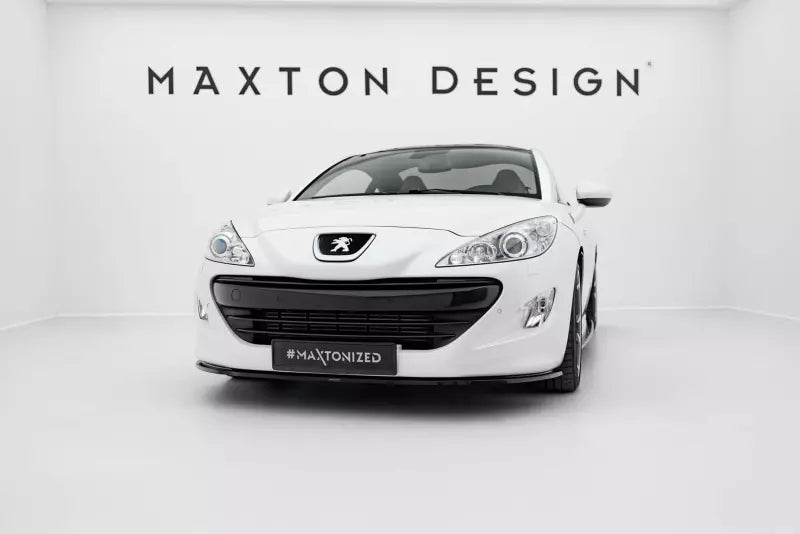 Maxton Design Frontlippe V.1 für Peugeot RCZ Hochglanz schwarz – Ansicht 1