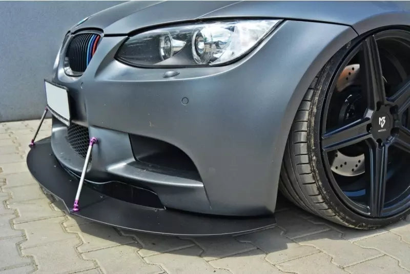 Maxton Design Street Pro Frontlippe V.2 für BMW M3 E92 / E93 vor Facelift Hochglanz schwarz – Ansicht 2