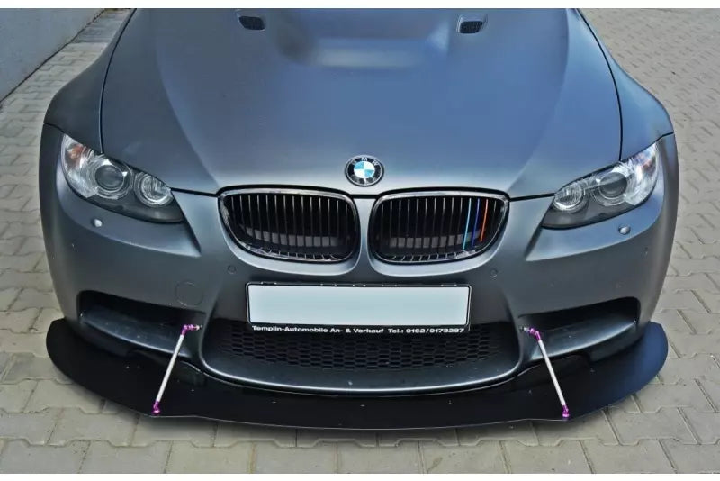Maxton Design Street Pro Frontlippe V.2 für BMW M3 E92 / E93 vor Facelift Hochglanz schwarz – Ansicht 3
