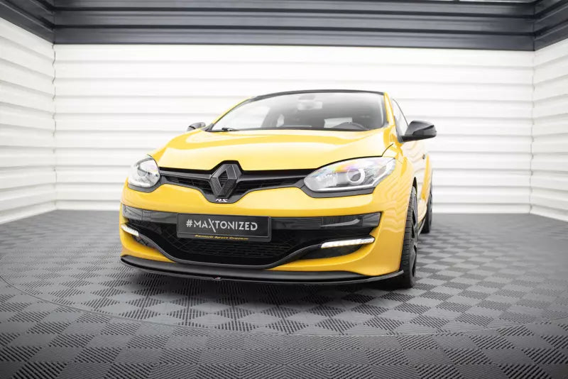 Maxton Design Frontlippe V.1 für Renault Megane 3 RS Hochglanz schwarz – Ansicht 1