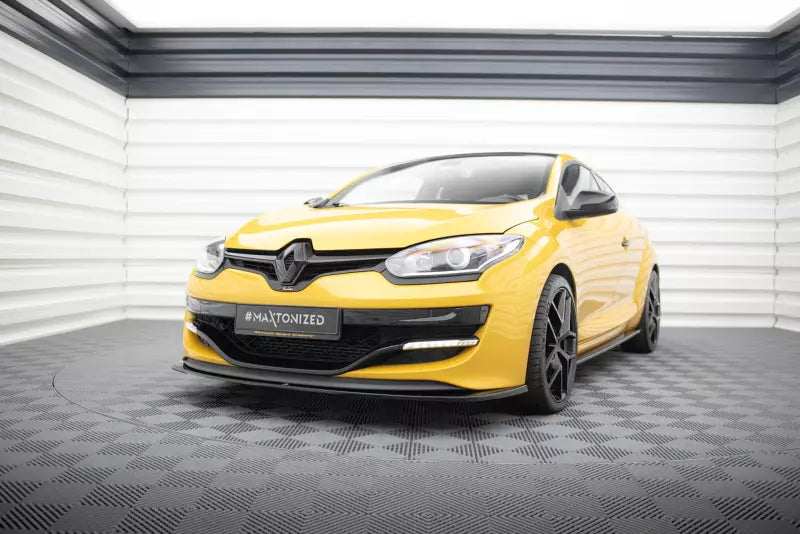Maxton Design Frontlippe V.2 für Renault Megane 3 RS Hochglanz schwarz – Ansicht 1