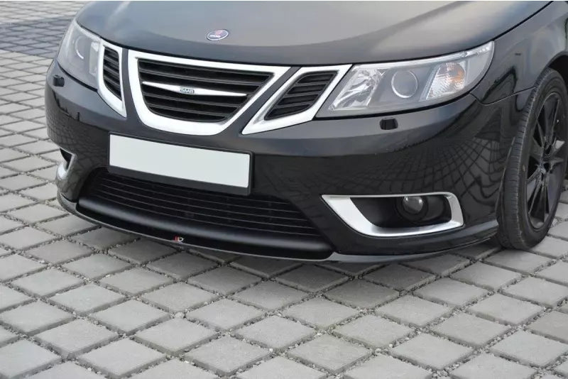 Maxton Design Frontlippe für Saab 9-3 Aero II Facelift Hochglanz schwarz – Ansicht 2