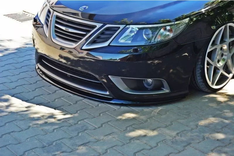 Maxton Design Frontlippe für Saab 9-3 Turbo X Hochglanz schwarz – Ansicht 1