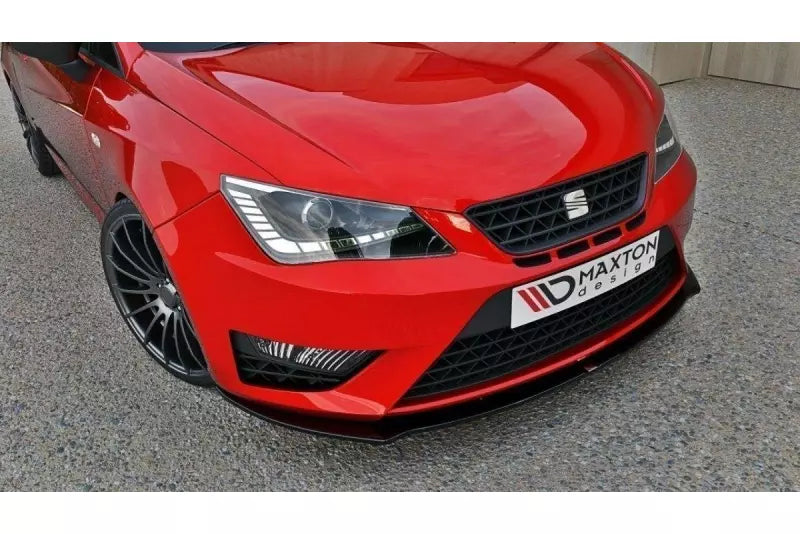 Maxton Design Frontlippe für Seat Ibiza 4 (6J) Cupra Facelift Hochglanz schwarz – Ansicht 2