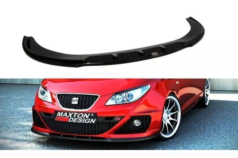 Maxton Design Frontlippe für Seat Ibiza 4 (6J) FR vor Facelift Hochglanz schwarz – Ansicht 1