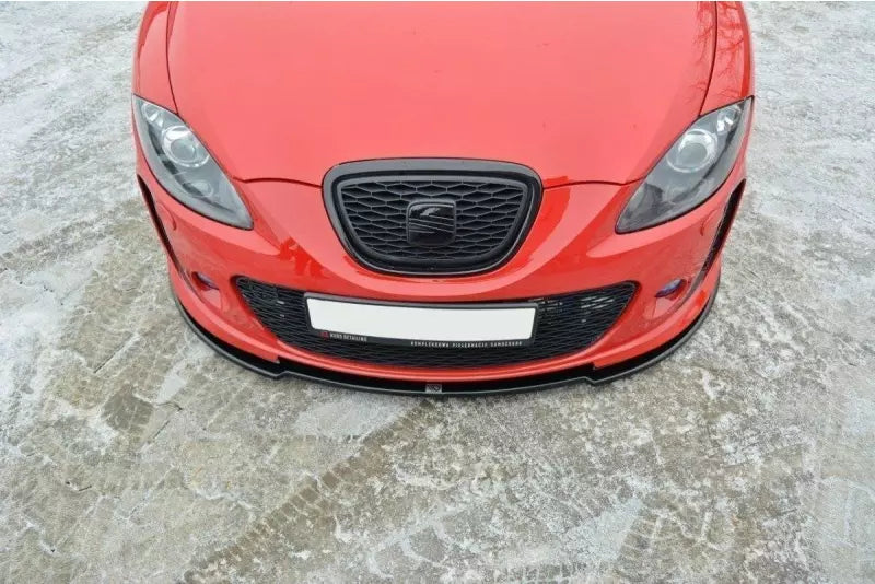 Maxton Design Frontlippe für Seat Leon 2 (Typ 1P) MS Design Hochglanz schwarz – Ansicht 3