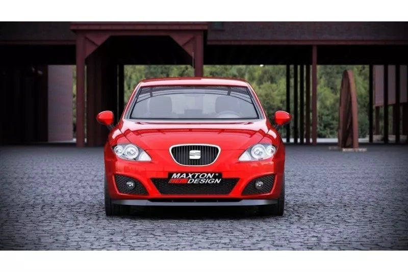 Maxton Design Frontlippe für Seat Leon 2 (Typ 1P) Facelift Hochglanz schwarz – Ansicht 1