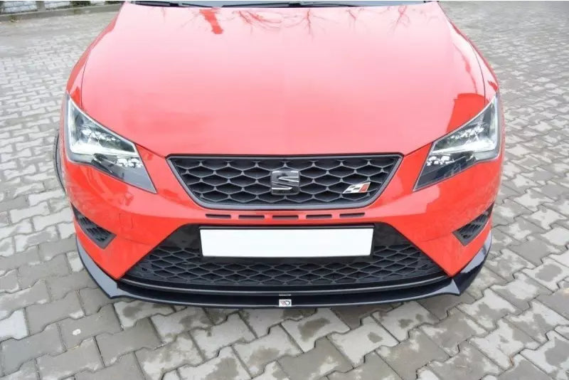 Maxton Design Frontlippe für Seat Leon 3 (Typ 5F) Cupra / FR Hochglanz schwarz – Ansicht 2