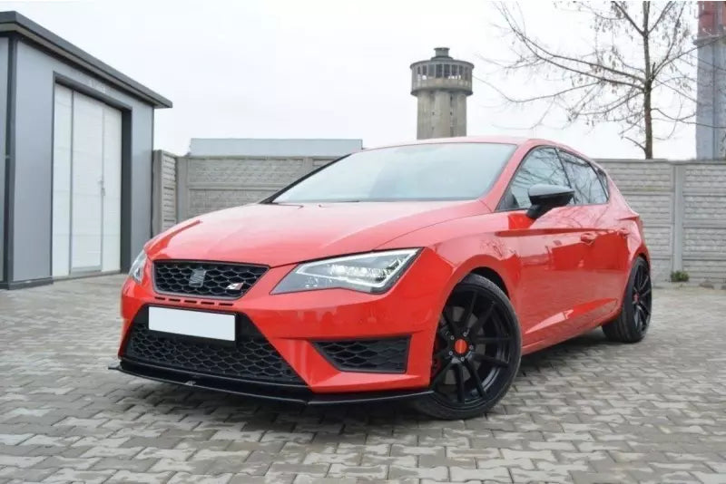 Maxton Design Frontlippe für Seat Leon 3 (Typ 5F) Cupra / FR Hochglanz schwarz – Ansicht 3