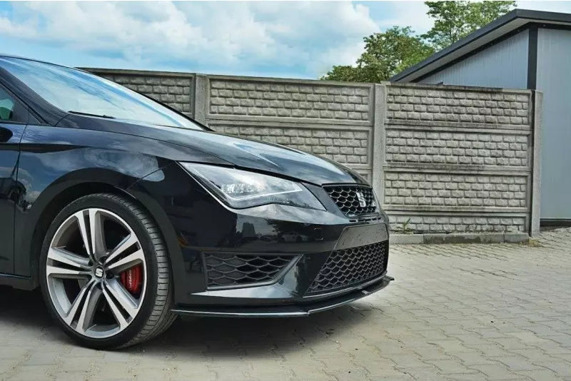 Maxton Design Frontlippe für Seat Leon 3 (Typ 5F) Cupra / FR Hochglanz schwarz – Ansicht 4