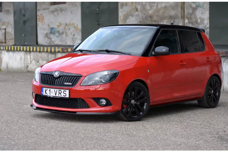 Maxton Design Frontlippe für Skoda Fabia RS 2 II Hochglanz schwarz – Ansicht 1