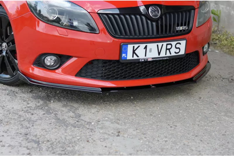 Maxton Design Frontlippe für Skoda Fabia RS 2 II Hochglanz schwarz – Ansicht 2