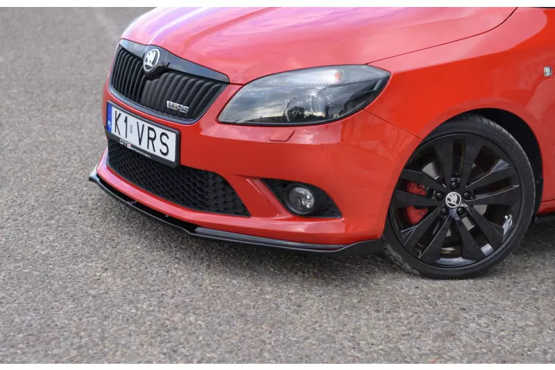 Maxton Design Frontlippe für Skoda Fabia RS 2 II Hochglanz schwarz – Ansicht 3