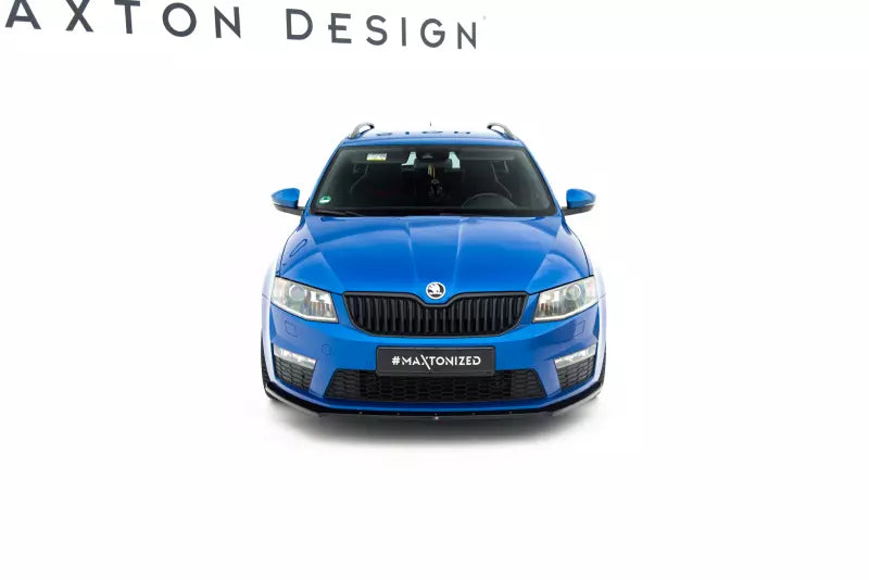Maxton Design Frontlippe V.1 für Skoda Octavia RS 3 III 5E Hochglanz schwarz – Ansicht 2