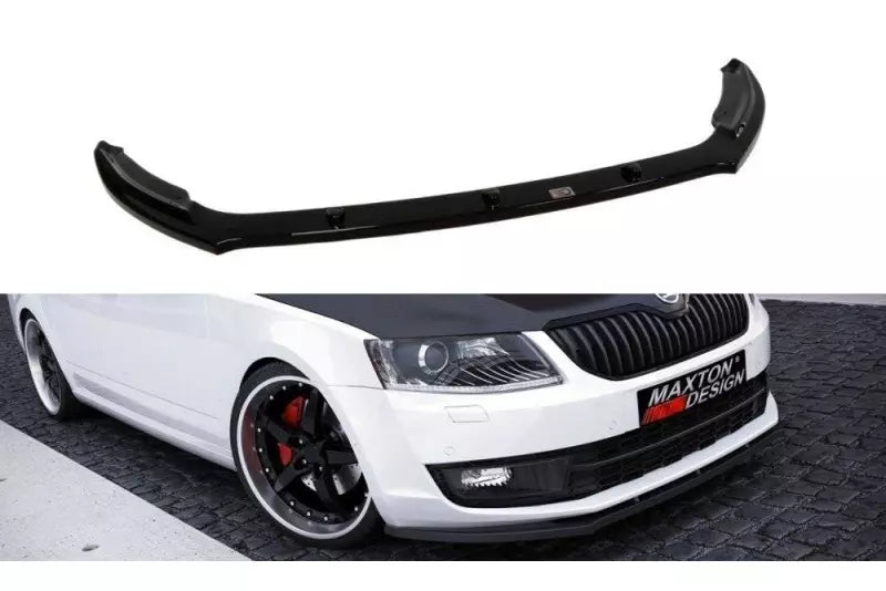 Maxton Design Frontlippe V.2 für Skoda Octavia 3 III 5E Hochglanz schwarz – Ansicht 1