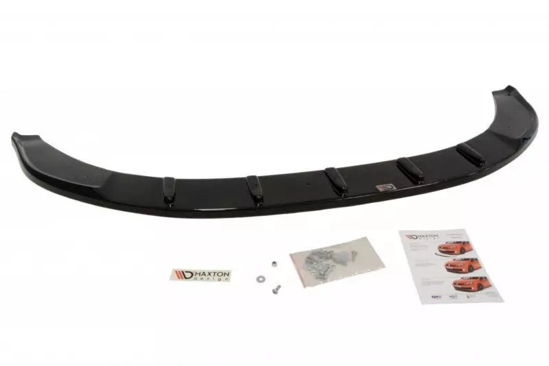 Maxton Design Frontlippe für Skoda Superb 2 II 3T (für Sport Frontansatz) Hochglanz schwarz – Ansicht 2