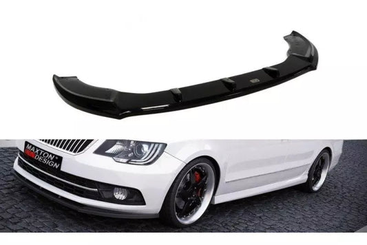 Maxton Design Frontlippe für Skoda Superb 2 II 3T Facelift Hochglanz schwarz – Ansicht 1