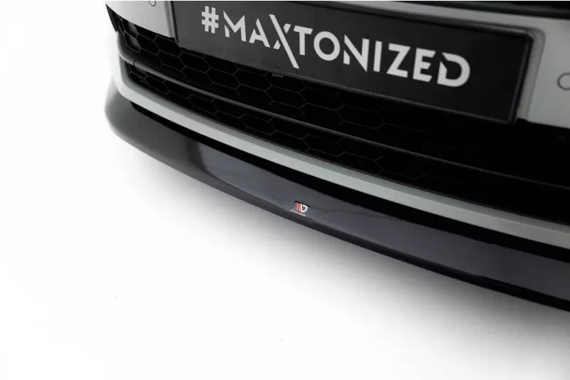 Maxton Design Frontlippe V.1 für Skoda Superb 3 III 3V Hochglanz schwarz – Ansicht 3
