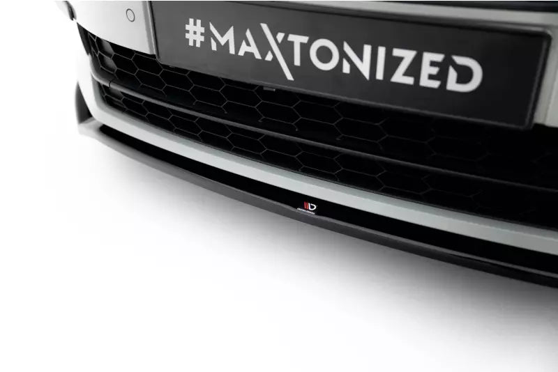 Maxton Design Frontlippe V.2 für Skoda Superb 3 III 3V Hochglanz schwarz – Ansicht 3