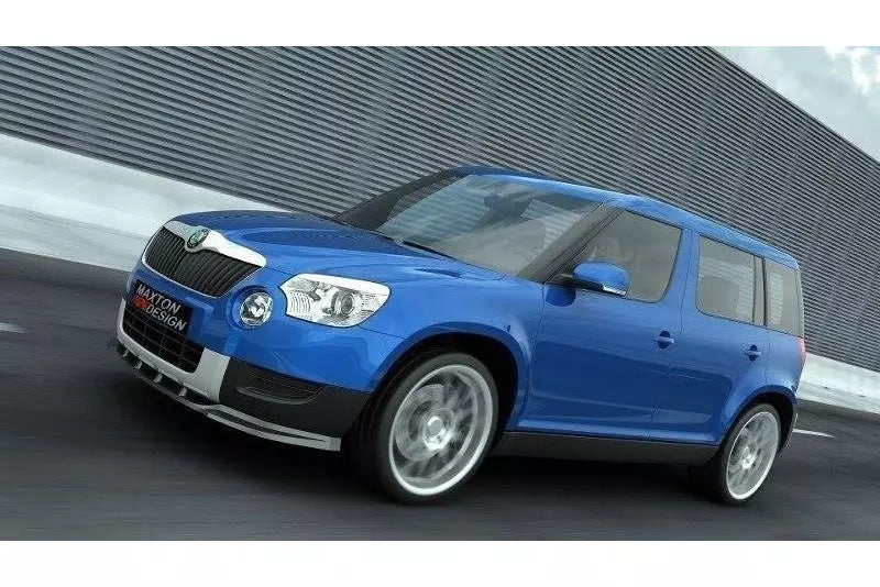 Maxton Design Frontlippe für Skoda Yeti Hochglanz schwarz – Ansicht 1