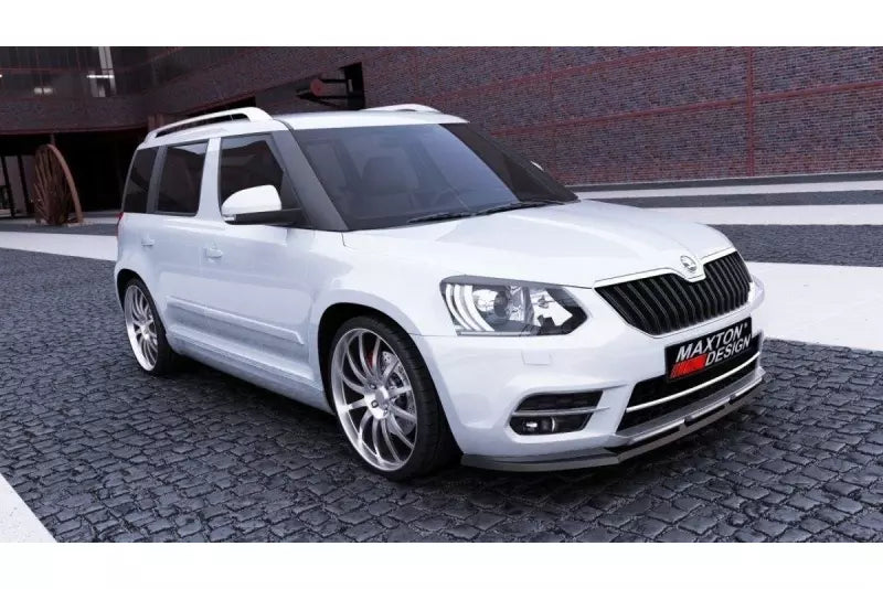 Maxton Design Frontlippe für Skoda Yeti City Facelift Hochglanz schwarz – Ansicht 1