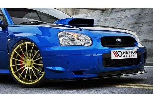 Maxton Design Frontlippe für Subaru Impreza WRX STI 2003-2006 (Blobeye) Hochglanz schwarz – Ansicht 1