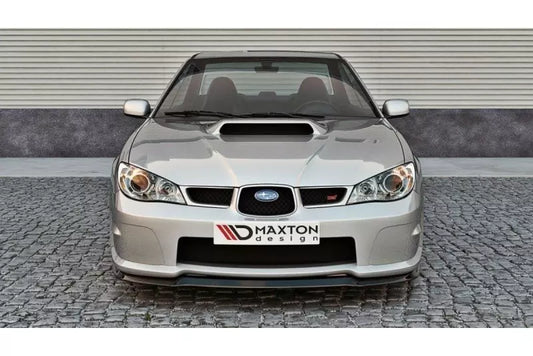 Maxton Design Frontlippe für Subaru Impreza WRX STI 2006-2007 Facelift (Hawkeye) Hochglanz schwarz – Ansicht 1