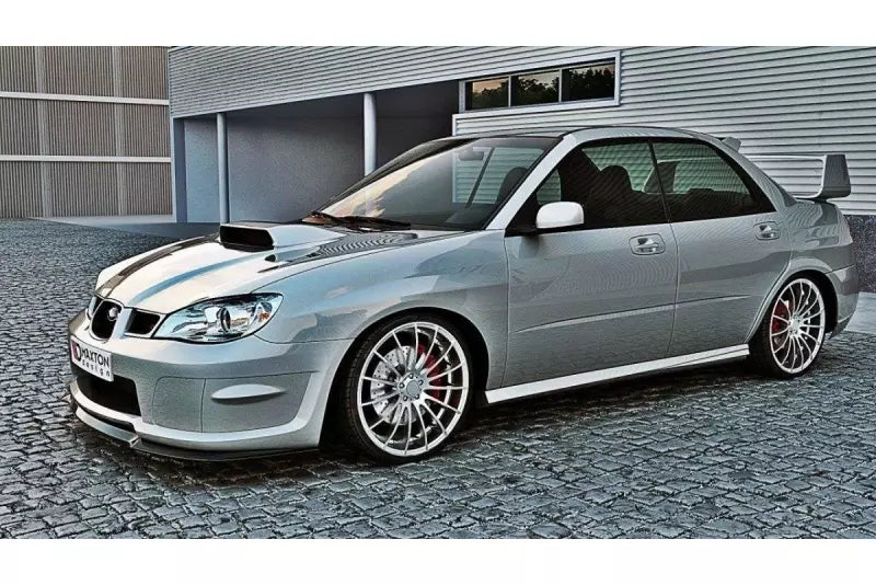 Maxton Design Frontlippe für Subaru Impreza WRX STI 2006-2007 Facelift (Hawkeye) Hochglanz schwarz – Ansicht 2
